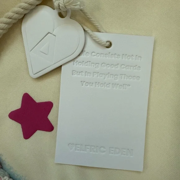 Aelfric Eden Cream Star Hoodie size Medium - Picture 2 of 4